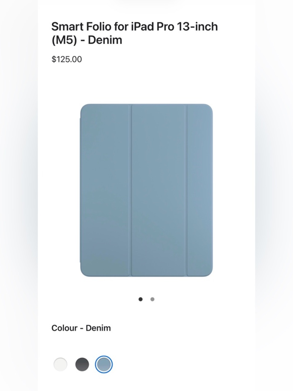 Apple Smart Folio for iPad Pro 13-inch in Denim Blue